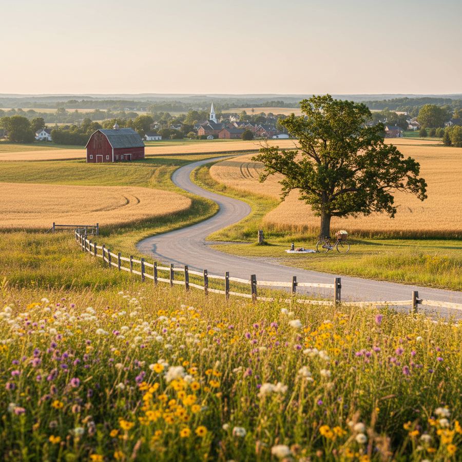 A display of locally made preserves and honey at a small-town farm stand in Ontario
